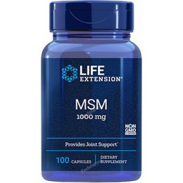 LIFE EXTENSION MSM 1000mg - 100 Cápsulas para el Soporte Articular