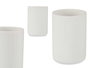 Berilo Vaso Redondo Blanco Resina 7.8x10.5x7.8 cm (Set de 6)