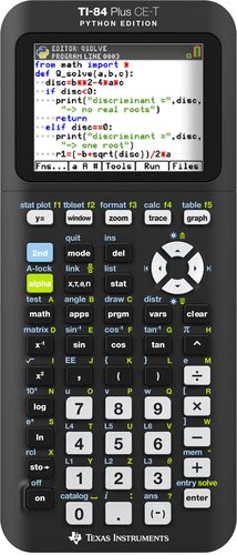 Texas Instruments TI-84 Plus CE-T Python Edition Calculadora Gráfica
