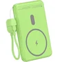 Leotec Powerbank 5000mAh 20W Wireless Verde con Cable USB-C LePow W20W5G