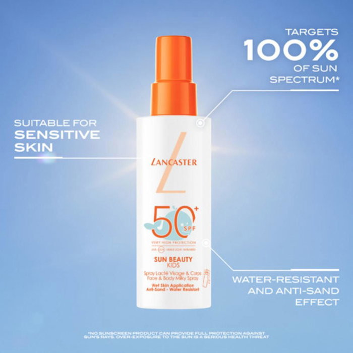 LANCASTER Sun beauty kids milky spray SPF50+ 150 ml Protector Solar Infantil LANCASTER Sun beauty kids milky spray SPF50+ 150 ml Protector Solar Infantil