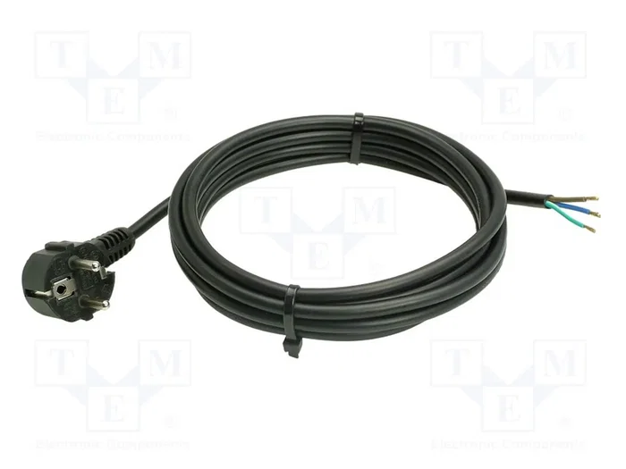 AS SCHWABE Cable de alimentación H05VV-F 3G1mm² 3m AS SCHWABE Cable de alimentación H05VV-F 3G1mm² 3m