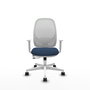 PIQUERAS Y CRESPO Silla de oficina Cilanco Azul marino y Blanco