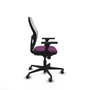 PIQUERAS Y CRESPO Silla de oficina Jorquera con mecanismo Sincro, Morado y Blanco