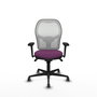 PIQUERAS Y CRESPO Silla de oficina Jorquera con mecanismo Sincro, Morado y Blanco