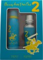 Beverly Hills Polo Club Sport 2 Pour Femme Gift Set 100ml EDP + 150ml Deodorant Spray