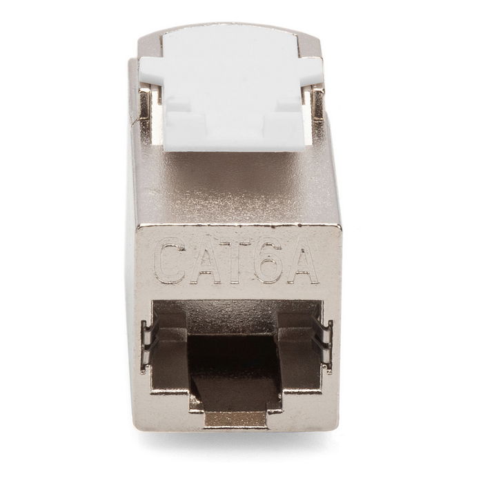 Digitus Acoplador modular CAT 6A, apantallado, RJ-45, RJ-45, Níquel