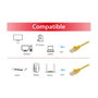 Equip Cable de red Cat6a S/FTP 2xRJ-45 25m Amarillo
