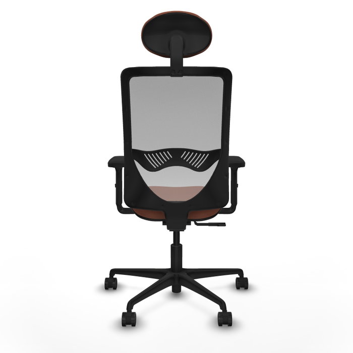 PIQUERAS Y CRESPO Silla de oficina Zulema con mecanismo Sincro, Tela Marrón y Malla Gris PIQUERAS Y CRESPO Silla de oficina Zulema con mecanismo Sincro, Tela Marrón y Malla Gris