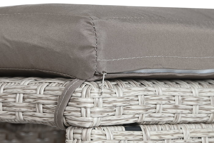 DKD Home Decor Mesa Bar Terraza Y Jardin Marron Claro Set de 7 Piezas 143 x 80 x 100 cm