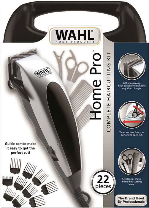 Wahl 9243-2216 Cortapelos Home Pro Cutting Kit para Casa con Cuchillas de Carbono Autoafilables y Motor Potente
