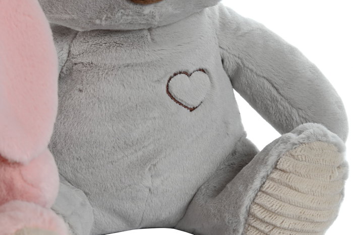 DKD Home Decor Peluche Animal de Poliéster Pack de 4 DKD Home Decor Peluche Animal de Poliéster Pack de 4