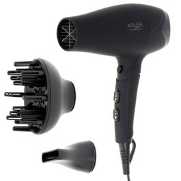 ADLER Secador Adler 2100w con difusor y recubrimiento de goma