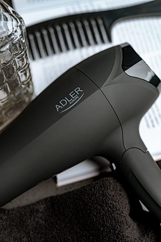 ADLER Secador de Pelo 2100W con Difusor, Recubrimiento de Goma