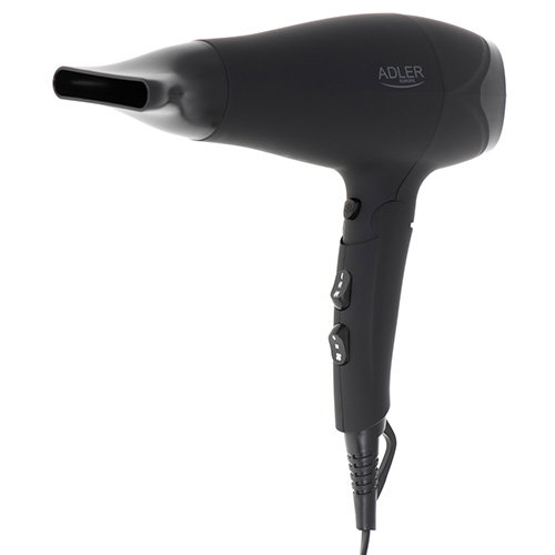 ADLER Secador de Pelo 2100W con Difusor, Recubrimiento de Goma
