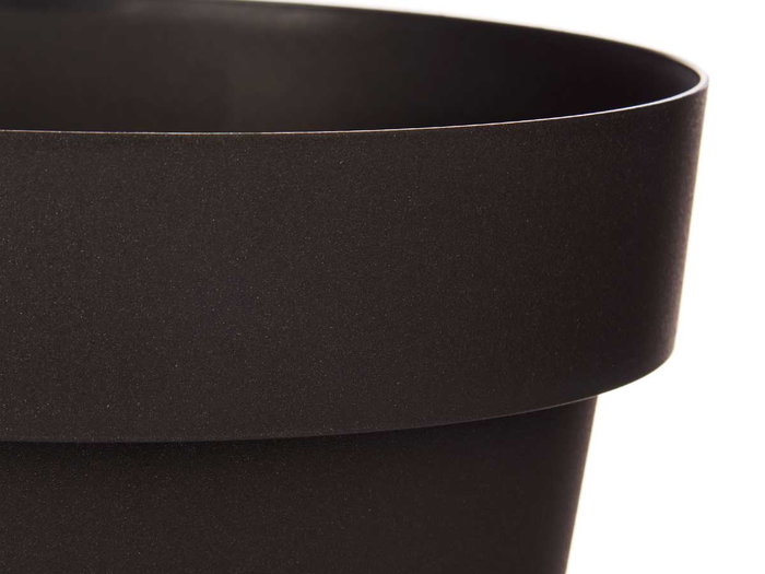 Ibergarden Maceta Plástico Antracita con Reserva de Agua 30 cm (Set de 6)