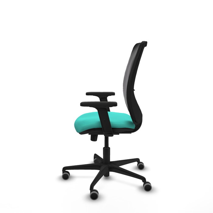 PIQUERAS Y CRESPO Silla de oficina Zulema con mecanismo Sincro, Turquesa y Negro PIQUERAS Y CRESPO Silla de oficina Zulema con mecanismo Sincro, Turquesa y Negro