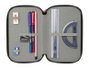Safta Plumier Triple Estuche Escolar con 37 Piezas, Capacidad 12.5 x 19.5 x 5.5 cm, Para Material de Oficina y Papelería