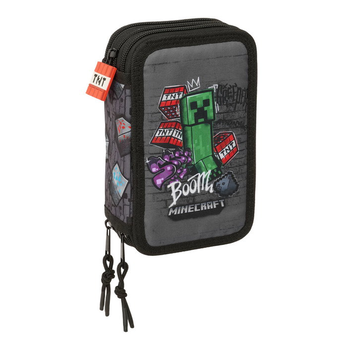 Safta Estuche Minecraft Graffiti Triple 37 Piezas Safta Estuche Minecraft Graffiti Triple 37 Piezas