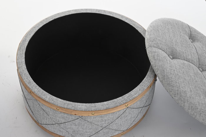 DKD Home Decor Descalzadora Scandi Gris Claro Natural 80 x 43 x 80 cm Set de 2