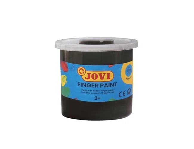 Jovi Pintura a dedos Negro 125 cc (Pack de 5)