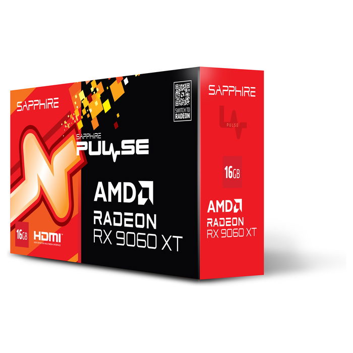 Sapphire RX 9060 XT OC 16GB GDDR6 Tarjeta Gráfica Gaming Radeon Sapphire RX 9060 XT OC 16GB GDDR6 Tarjeta Gráfica Gaming Radeon
