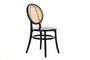 DKD Home Decor Silla Olmo Ratan Rejilla Negro