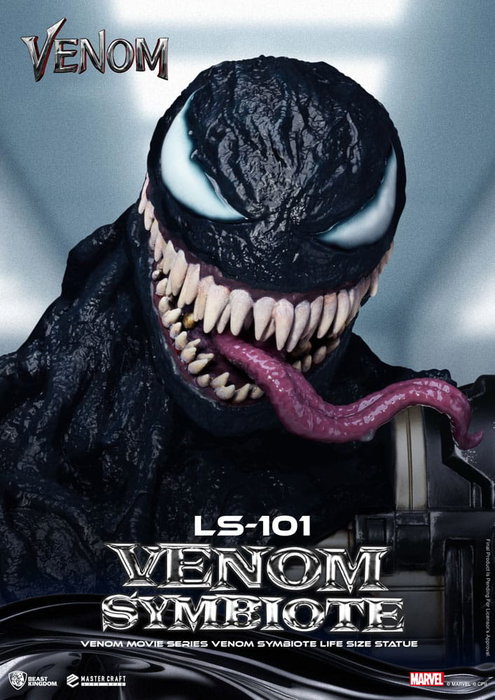 Venom Estatua tamaño real Movie Series Venom Symbiote 24 cm