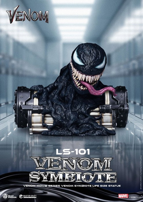 Venom Estatua tamaño real Movie Series Venom Symbiote 24 cm
