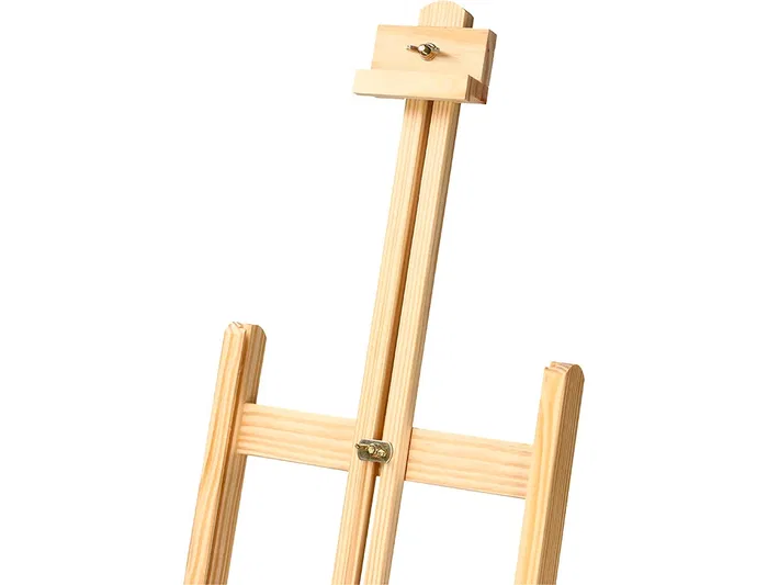 Liderpapel Caballete de sobremesa para pintor de madera FSC, 80x27,5x30 cm