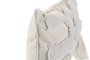 DKD Home Decor Cojín de Poliéster 50x30 Crudo con Aplicaciones, Pack de 2