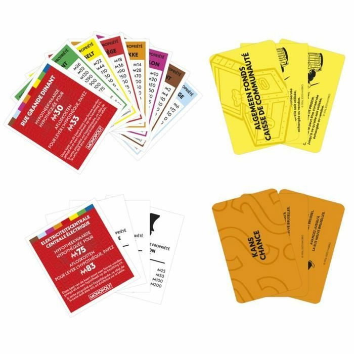 Monopoly Clásico con Caja de Almacenamiento y Peones Grandes Monopoly Clásico con Caja de Almacenamiento y Peones Grandes
