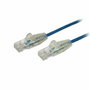 Startech.com Cable de Red Cat6 Delgado 2,5 m Azul RJ45 Snagless