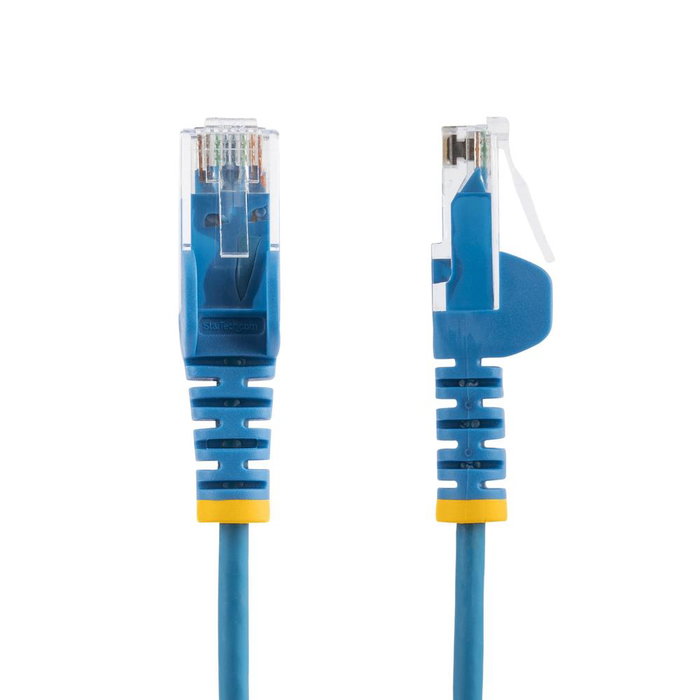 Startech Cable de Red Cat6 2.5m Azul, U/UTP (UTP), Conectores RJ45 sin Enganches, Cable Ethernet Delgado - 2.5 m, Cat6, RJ-45, Azul
