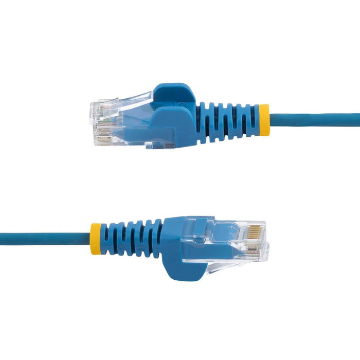 Startech Cable de Red Cat6 2.5m Azul, U/UTP (UTP), Conectores RJ45 sin Enganches, Cable Ethernet Delgado - 2.5 m, Cat6, RJ-45, Azul