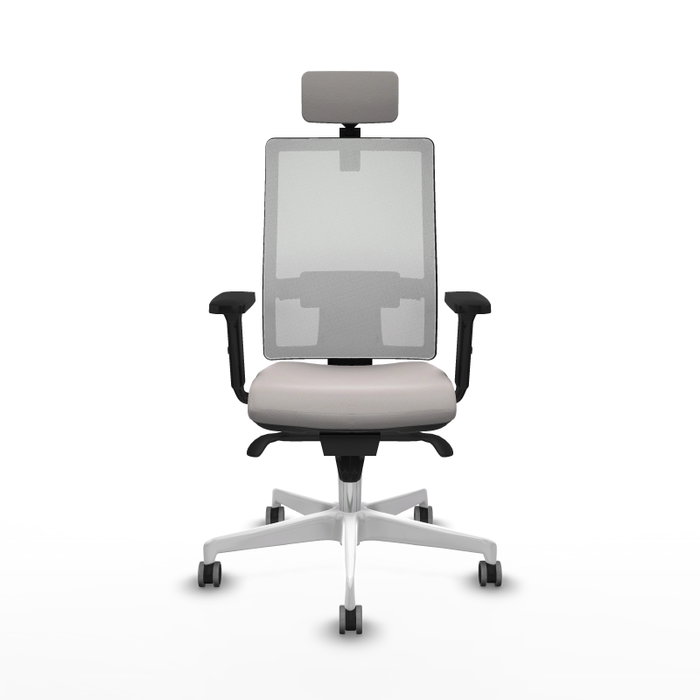 PIQUERAS Y CRESPO Silla de oficina Horna Blanca con Mecanismo Sincro PIQUERAS Y CRESPO Silla de oficina Horna Blanca con Mecanismo Sincro