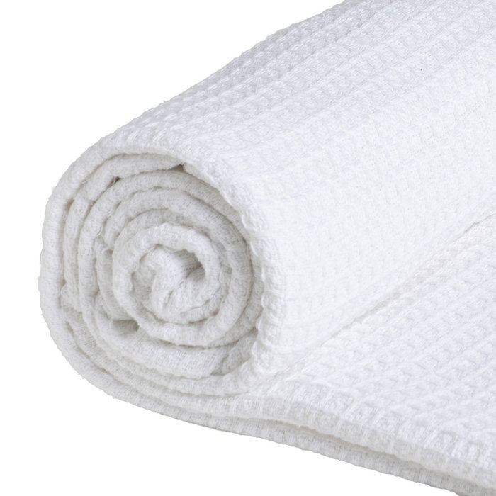 Plaid Panal Blanco Algodón Decoración 180 X 260 cm Plaid Panal Blanco Algodón Decoración 180 X 260 cm