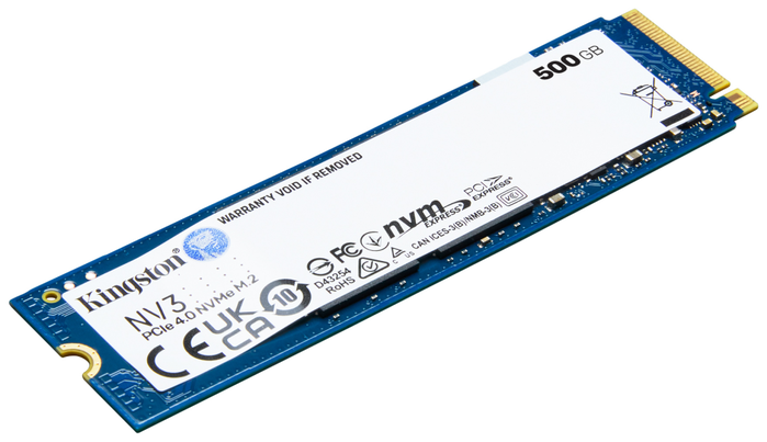 Kingston NV3 500 GB M.2 2280 NVMe SSD Kingston NV3 500 GB M.2 2280 NVMe SSD