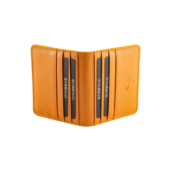 Zoozie Bags Cartera de Piel Auténtica para Hombre Color Mostaza