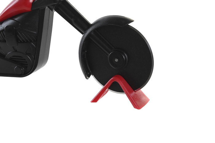 DKD Home Decor Cortador Pizza Negro Rojo 22 x 5 x 10 cm (6 Unidades) PP Inox