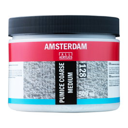 Amsterdam Bote de medio de piedra pómez gruesa 128, 500 ml