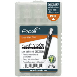 Pica Repuestos de tiza VISOR permanent blanca