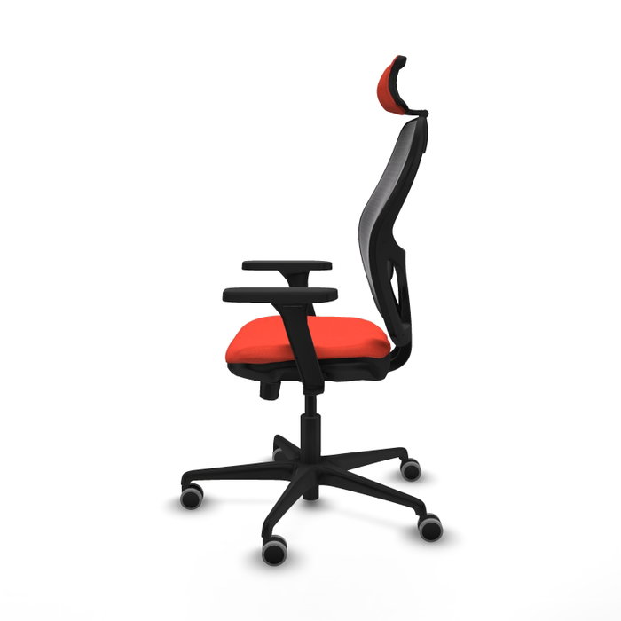 PIQUERAS Y CRESPO Silla de oficina Jorquera Sincro/Traslack Naranja oscuro y Negro