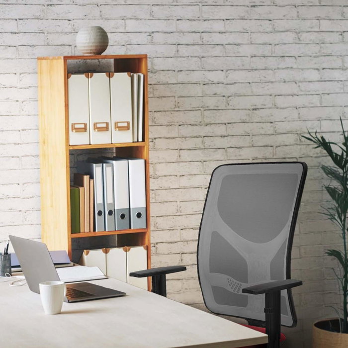 PIQUERAS Y CRESPO Silla de oficina Motilla Gris con mecanismo Sincro