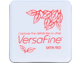 Tsukineko VERSAFINE Almohadilla de Tinta Roja Satén 33x33mm