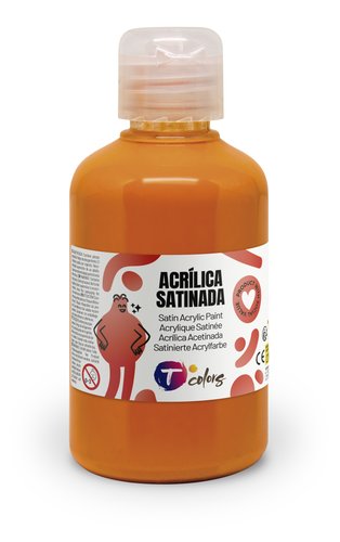 Pintura Acrilica Tcolors 250 Ml (Botella) Naranja Pintura Acrilica Tcolors 250 Ml (Botella) Naranja