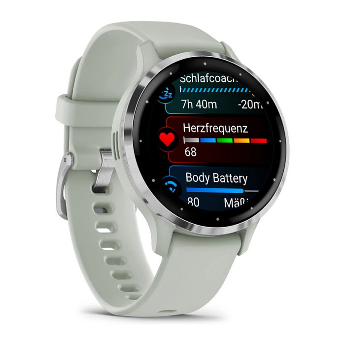 Garmin Venu 3S Reloj Inteligente Unisex, Pantalla AMOLED Táctil 1.2", 8 GB, GPS, Resistente al Agua 5 ATM, Gris Plateado, Referencia: Venu 3S Garmin Venu 3S Reloj Inteligente Unisex, Pantalla AMOLED Táctil 1.2", 8 GB, GPS, Resistente al Agua 5 ATM, Gris Plateado, Referencia: Venu 3S