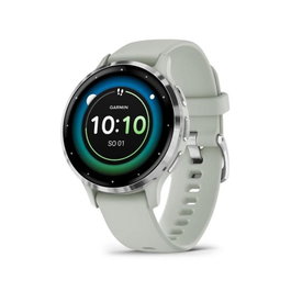 Garmin Venu 3S Sage Grey Smartwatch, Pantalla AMOLED Táctil 1.2", GPS Integrado, Monitor Salud, Llamadas desde Muñeca, Resistente al Agua 5 ATM, Compatible con Android/iPhone