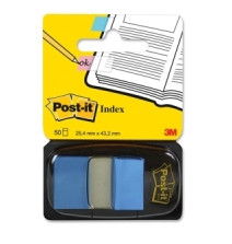 Post-it 7000144930 Blister Dispensador 50 Marcadores Index Azul Brillante 25,4x43,2mm