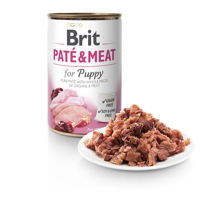 Brit Paté Meat Puppy con Pollo y Pavo 6x400g